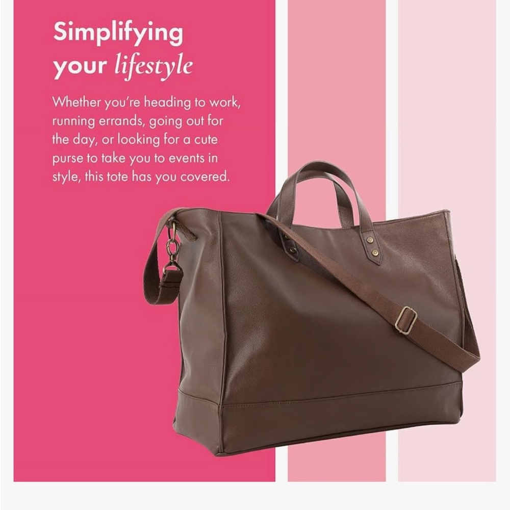 Thirty-One Brown Tote Bag